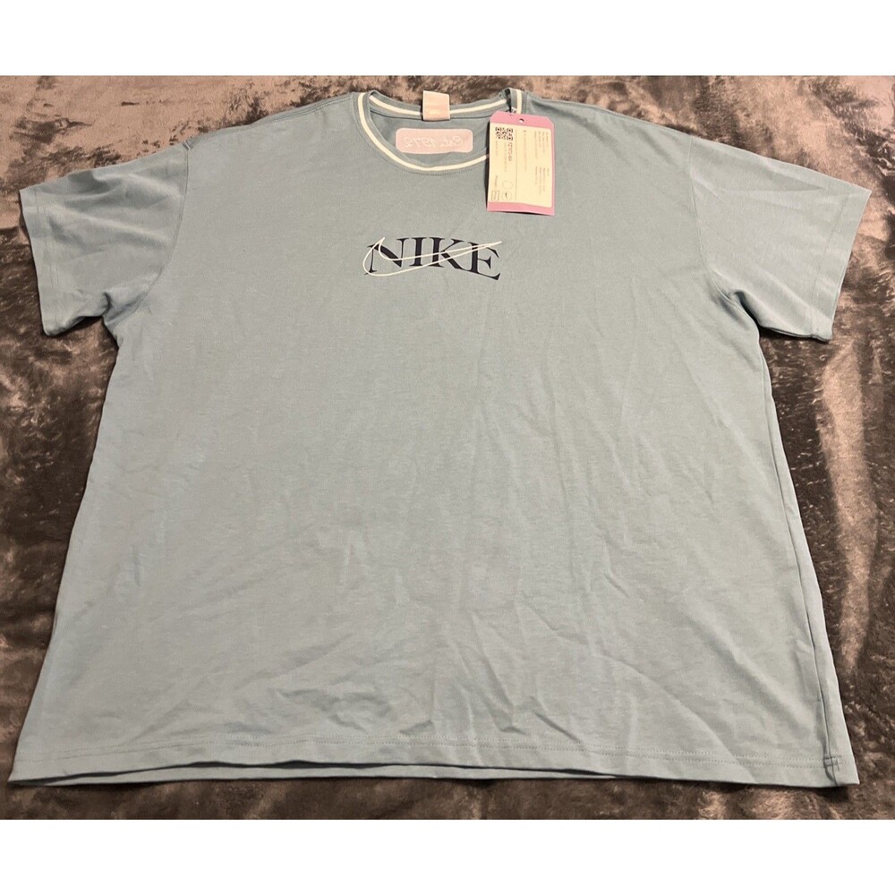 2XL Nike Mens Sportswear Max90 T-Shirt LOOSE FIT FZ7972-464 Denim Turquoise
